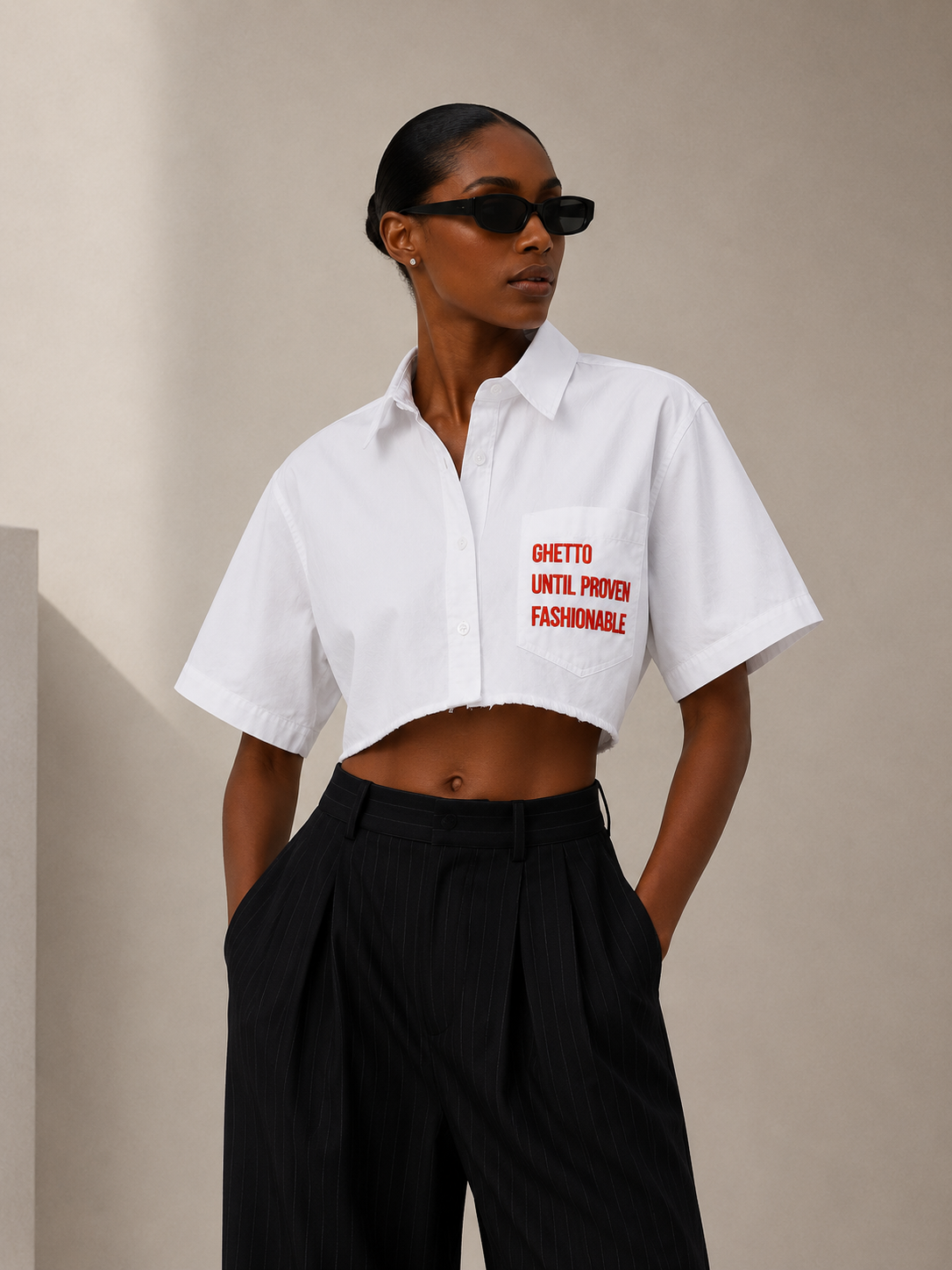 Proven Button Up Crop (Pre-Order)